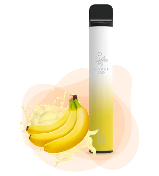 Elfbar 2000 Banana Milk Одноразка ELFBAR 2000 Банан Молоко