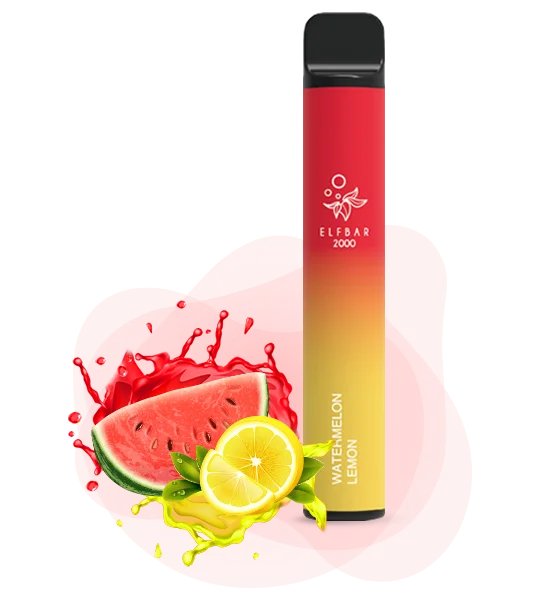 Elfbar 2000 Watermelon lemon Одноразка ELFBAR 2000 Кавун-Лимон