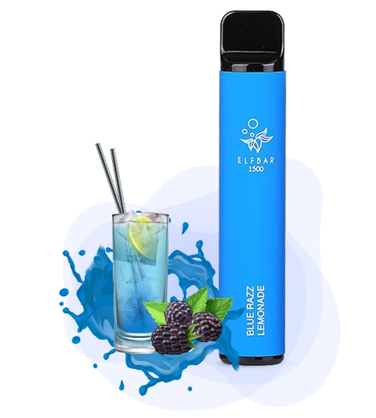 Elfbar 1500 Blue razz lemonade Одноразка ELF BAR 1500 Ягідний Лимонад
