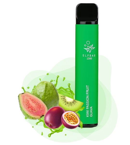 Elfbar 1500 Kiwi passion fruit guava Одноразка ELF BAR 1500 Ківі-Маракуя-Гуава