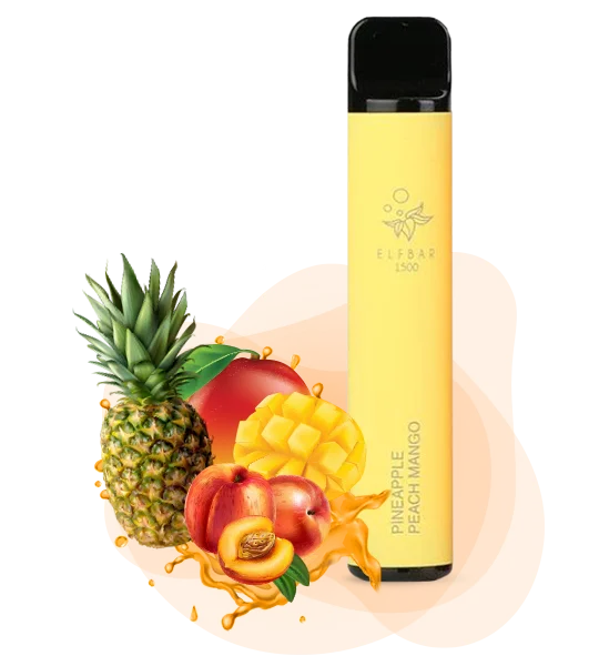 Elfbar 1500 Pineapple peach mango Одноразка ELF BAR 1500 Ананас-Персик-Манго