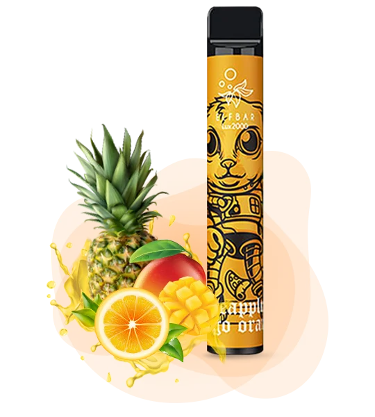 Elfbar 2000 LUX Pineapple Mango Orange Одноразка ELFBAR 2000 LUX Ананас-Манго-Апельсин