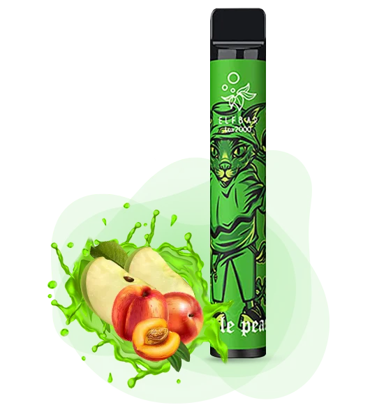 Elfbar 2000 LUX Apple peach Одноразка ELFBAR 2000 LUX Яблуко-Персик