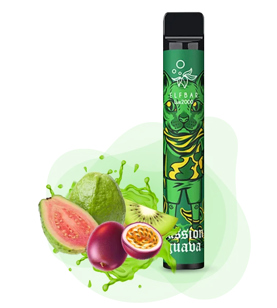 Elfbar 2000 LUX Kiwi passionfruit guava Одноразка ELFBAR 2000 LUX Ківі-Маракуя-Гуава