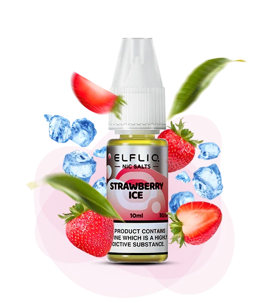 Elfliq_StrawberryIce_10ml Рідина для вейпу ELFLIQ Полуниця Лід