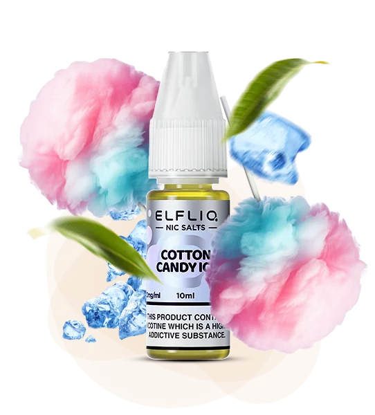 Elfliq_Cotton_CandyIce (1) Рідина для вейпу ELFLIQ Солодка Вата Лід