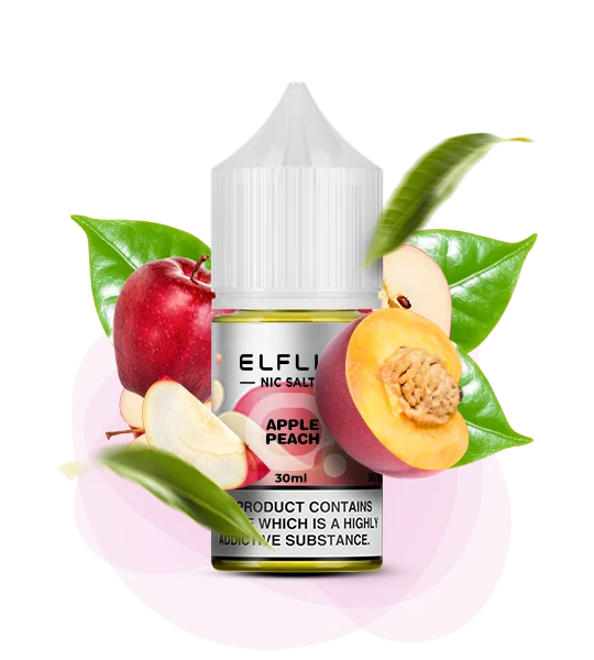 Elfliq_30ml_ApplePeach Рідина для под системи ELFLIQ Яблуко-Персик