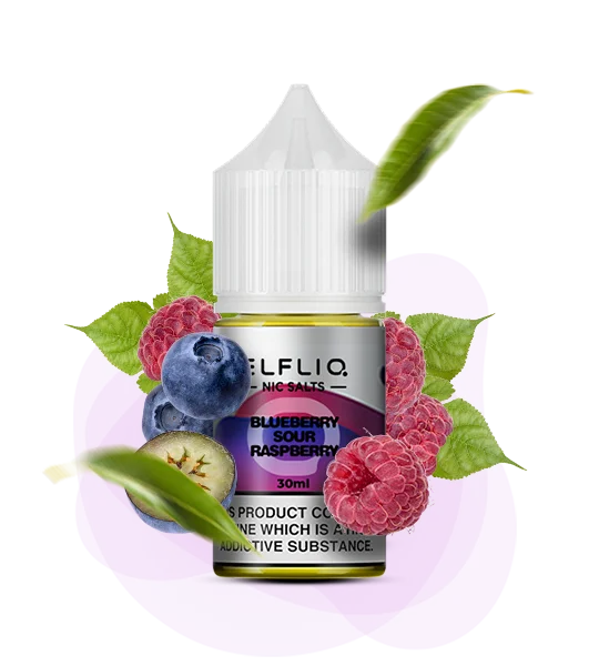 Elfliq_30ml_BlueberrySourRaspberry Рідина для вейпу ELFLIQ Чорниця-Кисла Малина