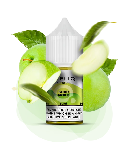 Elfliq_30ml_SourApple Рідина для POD-системи ELFLIQ Кисле Яблуко