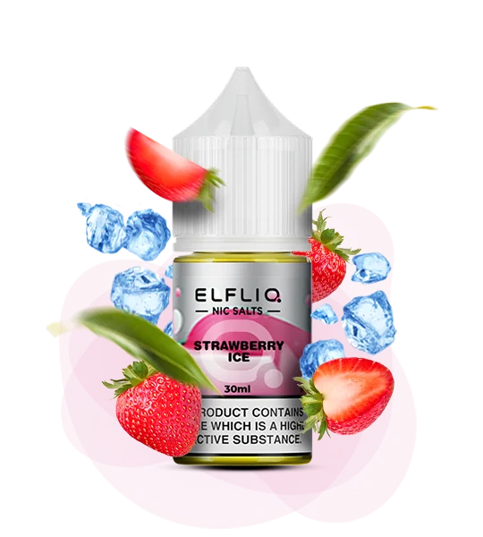 Elfliq_30ml_Strawberry_Ice Рідина для вейпу ELFLIQ Полуниця Лід