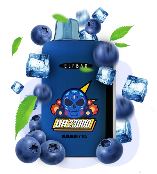 BlueberryIce_ES Одноразка Elf Bar GH 23000 Чорниця Лід
