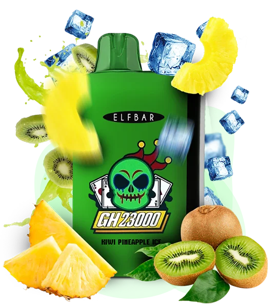 KiwiPineappleIce_ES Одноразка Elf Bar GH 23000 Ківі-Ананас Лід