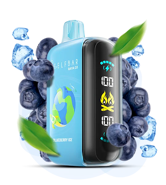 Elfbar_Raya_D3_BlueberryIce Одноразка Elf Bar RAYA D3 Чорничний Лід