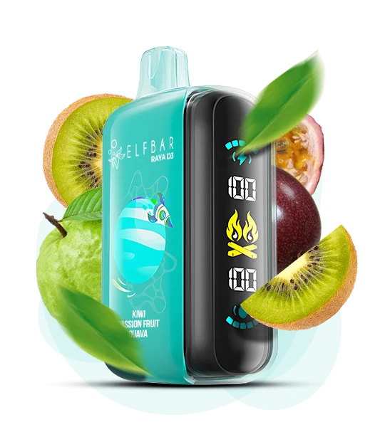 Elfbar_Raya_D3_KiwiPassionFruitGuava Одноразка Elf Bar RAYA D3 Ківі-Маракуя-Гуава