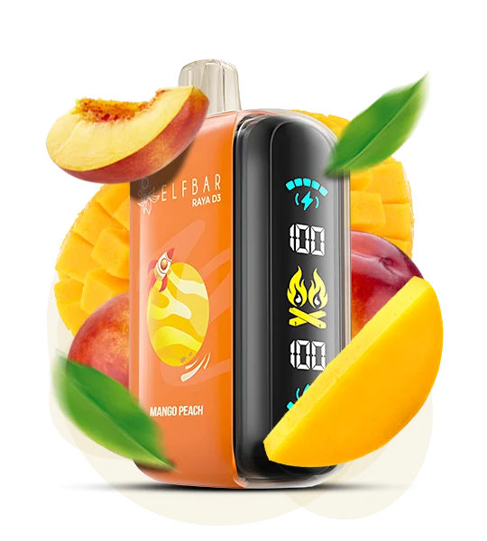 Elfbar_Raya_D3_MangoPeach Одноразка Elf Bar RAYA D3 Манго-Персик