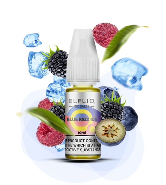 Elfliq_10ml_BlueRazzIce Рідина для под системи Elfliq Лимонад із малини, ожини, чорниці