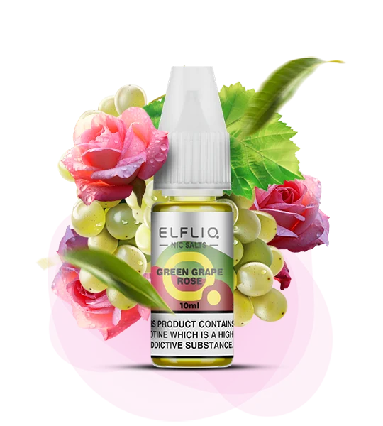 Elfliq_10ml_GreenGrapeRose Рідина для под системи Elfliq Зелений виноград Троянда