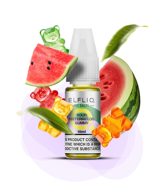 Elfliq_10ml_SourWatermelonGummy Рідина для под системи Elfliq Кислий кавун Желейні ведмедики