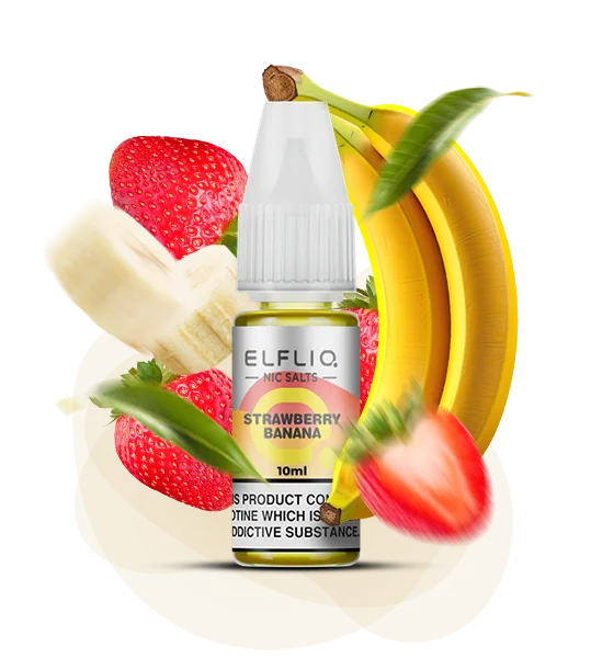 Elfliq_10ml_StarwberryBanana Рідина для под системи Elfliq Полуниця Банан