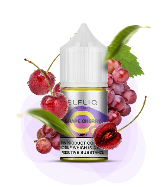 Elfliq_30ml_GrapeCherry Рідина для под системи Elfliq Виноград Вишня