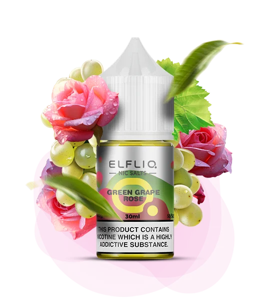 Elfliq_30ml_GreenGrapeRose Рідина для под системи Elfliq Зелений виноград Троянда