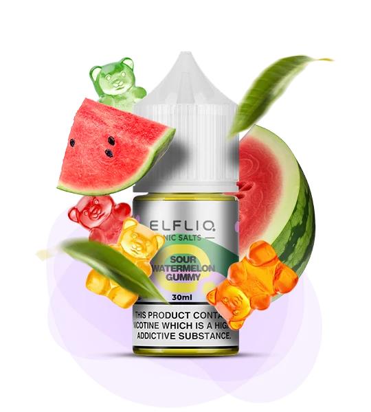Elfliq_30ml_SourWatermelonGummy Рідина для под системи Elfliq Кислий кавун Желейні ведмедики