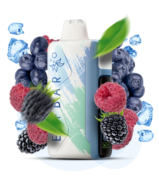ElfBar_IceKing30000_BlueRazzIce Одноразка Elf Bar Ice King 30000 Чорниця Малина Ожина Лід
