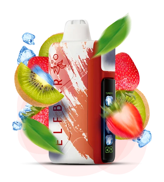 ElfBar_IceKing30000_StrawberryKiwiIce Одноразка Elf Bar Ice King 30000 Полуниця Ківі Лід