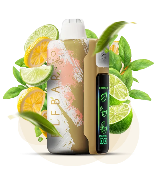 ElfBar_NicKing_30000_LemonLimeIceTea Одноразка Elf Bar Nic King 30000 Лимон Лайм Зелений чай