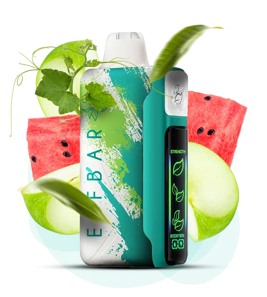 ElfBar_NicKing_30000_SourAppleWatermelon_ Одноразка Elf Bar Nic King 30000 Кисле яблуко Кавун