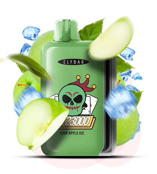 Elfbar_GH23000_SourAppleIce Одноразка Elf Bar GH 23000 Кисле яблуко з льодом