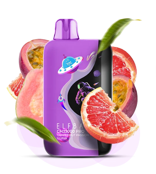 Elfbar_GH33000_Pro_GrapefriutPassionGuava Одноразка Elf Bar GH33000 Pro Грейпфрут Маракуйя Гуава
