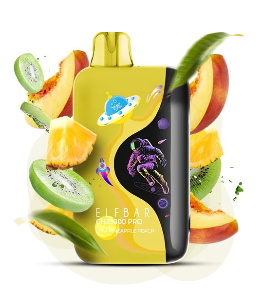 Elfbar_GH33000_Pro_KiwiPineapplePeach Одноразка Elf Bar GH33000 Pro Ківі Ананас Персик