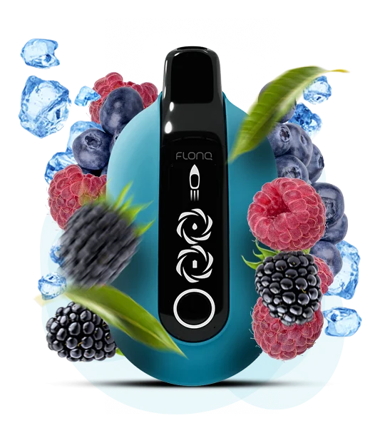 Flonq_Ultra_20000_BlueRazzIcy Одноразова Pod-система Flonq Ultra 20000 Blue Razz Icy - Зображення 1