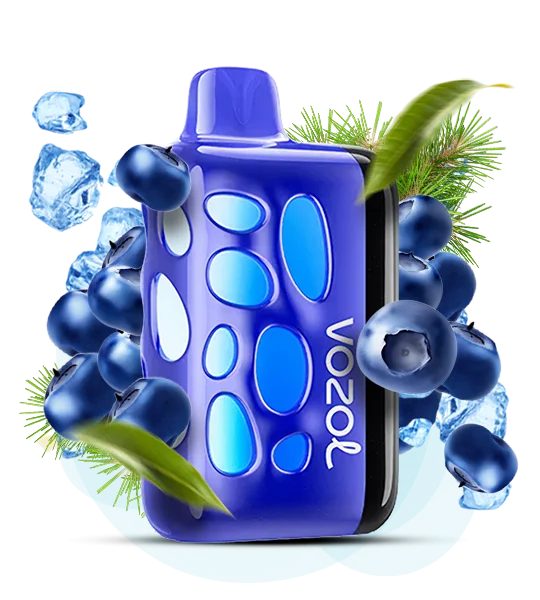 Vozol_Rave40000_BlueberryIce Одноразова Pod-система Vozol Rave 40000 Blueberry Ice - Зображення 1