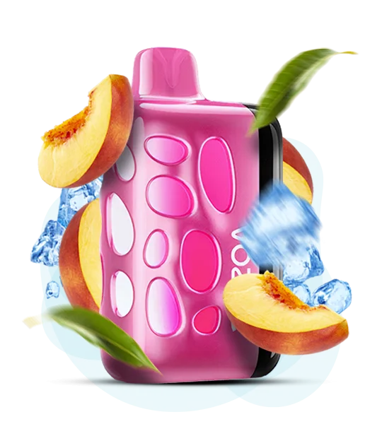 Vozol_Rave40000_PeachIce Одноразова Pod-система Vozol Rave 40000 Peach Ice - Зображення 1