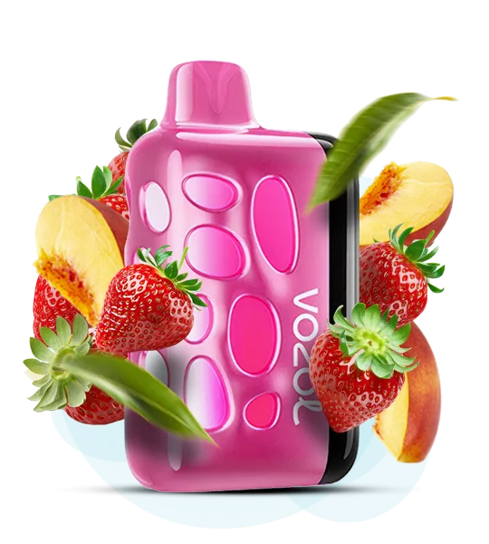 Vozol_Rave40000_StrawmelonPeach Одноразова Pod-система Vozol Rave 40000 Strawmelon Peach - Зображення 1