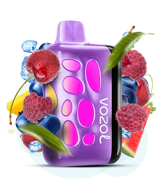Vozol_Rave40000_WatermelonRazzRancher Одноразова Pod-система Vozol Rave 40000 Watermelon Razz Rancher - Зображення 1