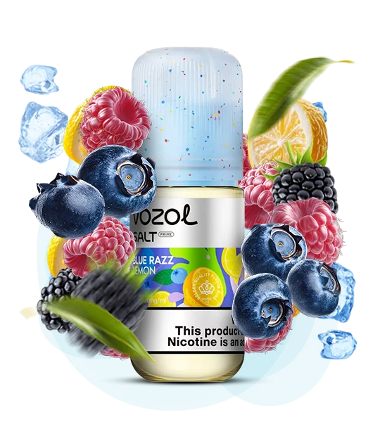 Vozol_Salt_Prime_30ml_BlueRazzLemon Рідина Vozol Prime Blue Razz Lemon 30мл - Зображення 1