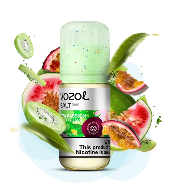Vozol_Salt_Prime_30ml_KiwiPassionFruitGuava Рідина Vozol Prime Kiwi Passion Fruit Guava 30мл - Зображення 1