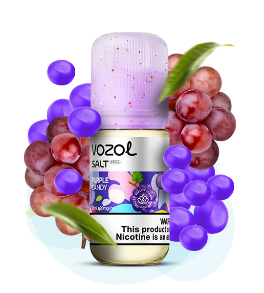 Vozol_Salt_Prime_30ml_PurpleCandy Рідина Vozol Prime Purple Candy 30мл - Зображення 1