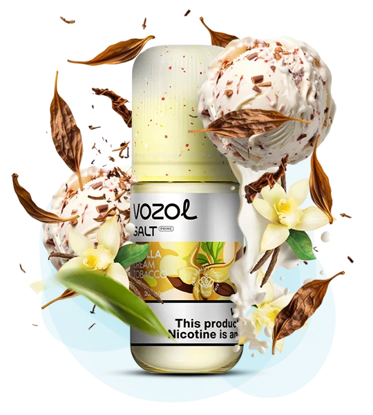 Vozol_Salt_Prime_30ml_VanilaCreamTobacco Рідина Vozol Prime Vanilla Cream Tobacco 30мл - Зображення 1