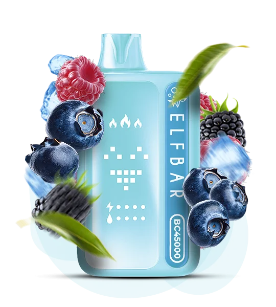 ElfBar_BC45000_BlueRazzIce Одноразова Pod-система Elf Bar BC 45000 Blue Razz Ice - Зображення 1