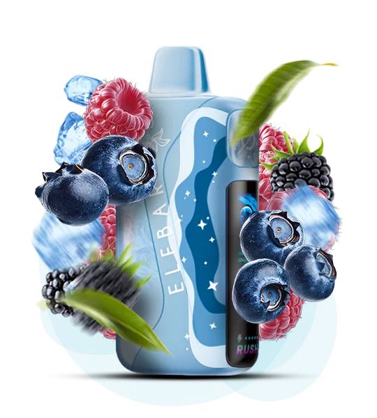 Elfbar_LushKingPro_40000_BlueRazzIce Одноразова Pod-система Elf Bar Lush King Pro 40000 Blue Razz Ice - Зображення 1