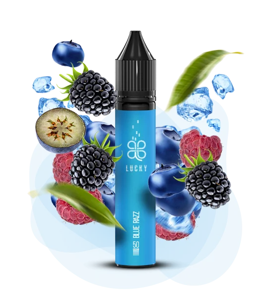 Lucky_liquid_30ml_Bluerazz Рідина Lucky Blue Razz 30 мл/ 50мг - Зображення 1