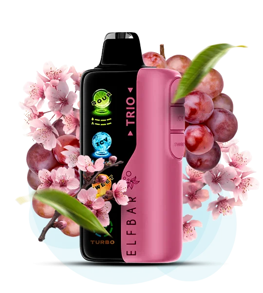ElfBar_Trio40000_Sakura Grape Одноразова Pod-система Elf Bar Trio 40000 Sakura Grape - Зображення 1