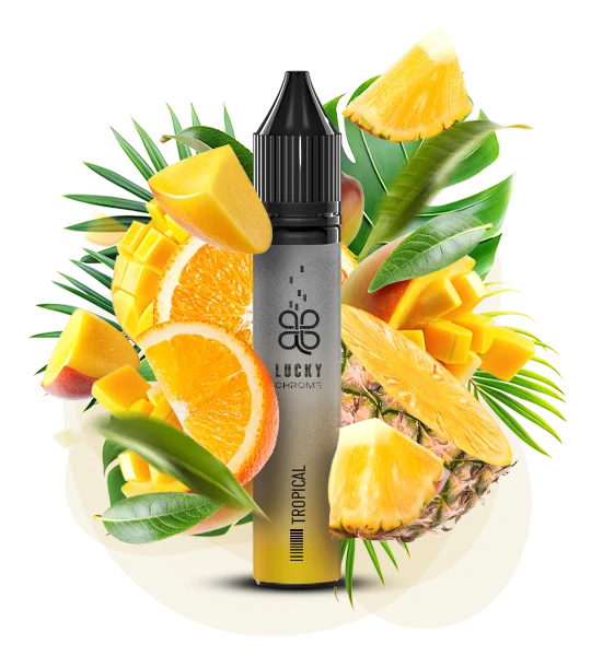 Lucky_Chrome_30ml_Tropical Рідина Lucky Chrome Tropical 30 мл/ 50мг - Зображення 1