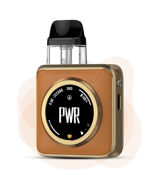 Vaporesso_XROS5_Nano_Orange Leatherette Pod-система Vaporesso XROS 5 Nano Orange Leatherette - Зображення 1