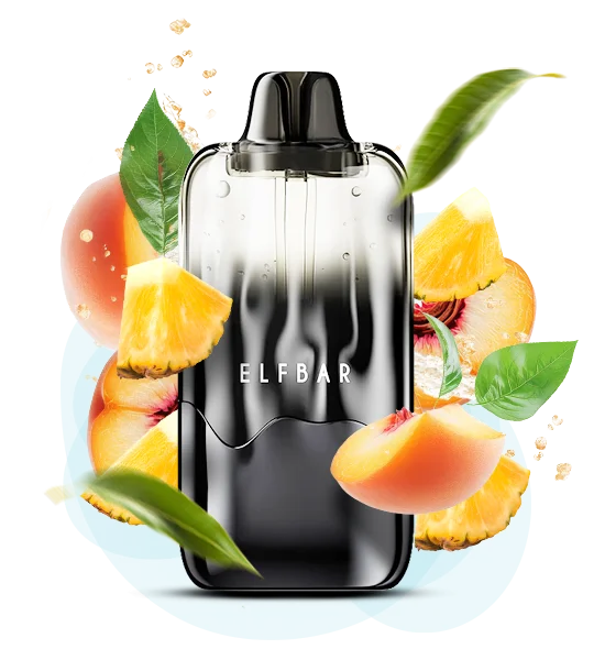 Elfbar_Duke_30000_Pineapple White Peach Одноразова Pod-система Elf Bar Duke 30000 Pineapple White Peach - Зображення 1
